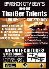 Thaiger Talents at Club Culture
