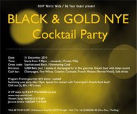 Sophisticated BLACK & GOLD NYE party