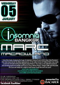 Marc Macrowland @ Club Insomnia Bangkok