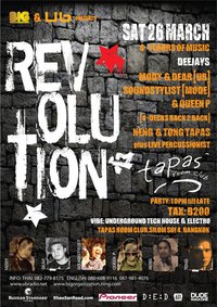 Bangkok Tapas Room Club Revolution at the legendary