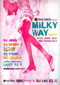 Bangkok Demo Milky Way Party with 5 Lady DJs