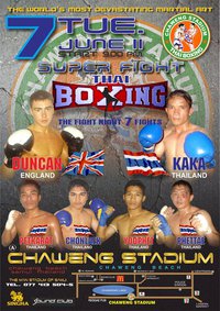 Samui Chaweng Stadium Super Fight Night Thai Boxing 7 June
