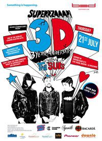 Bangkok Bed Supperclub SuperrZaaap 3D Year Anniversary Party Feat The Subs