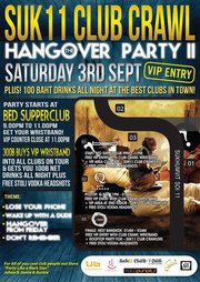 Suk11 Club Crawl Hangover Party II 3 September at Bed Bangkok