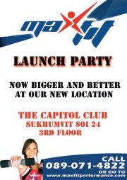 Bangkok Capitol Club Maxfit Launch Party