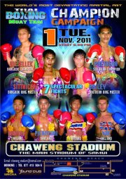 Koh Samui Thai Boxing Champion Campaign Tuesday Night