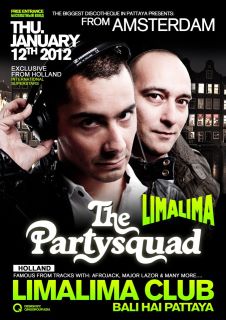 The Partysquad Lima Lima Club Pattaya Thailand