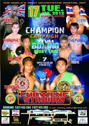 Thai Boxing Champion Campaign Samui Thailand