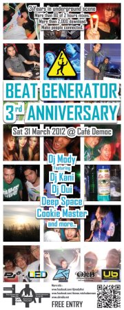 Cafe Democ Beat Generator 3rd Anniversary Bangkok Thailand