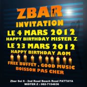 Birthday Mister Z Bar Pattaya Thailand