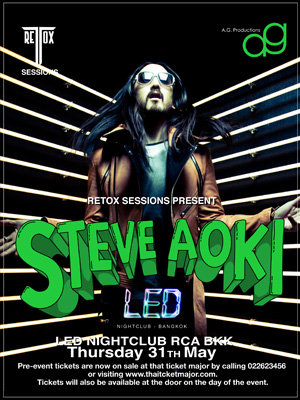 Steve Aoki Live in Led Rca Bangkok Thailand