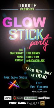 Glow Stick Party 11 July Glow Nightclub Bangkok Thailand