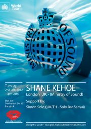 2 Oct Shane Kehoe Ministry Of Sound Official Tour In Lips Bar Bangkok Thailand