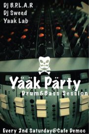 Yaak Party Drum & Bass Session 8 Sep Cafe Democ Bangkok Thailand