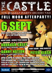 Full Moon After Party 6 Sep The Castle Thailand